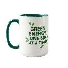 Taza basada en la planta de energía verde