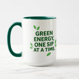 Taza basada en la planta de energía verde