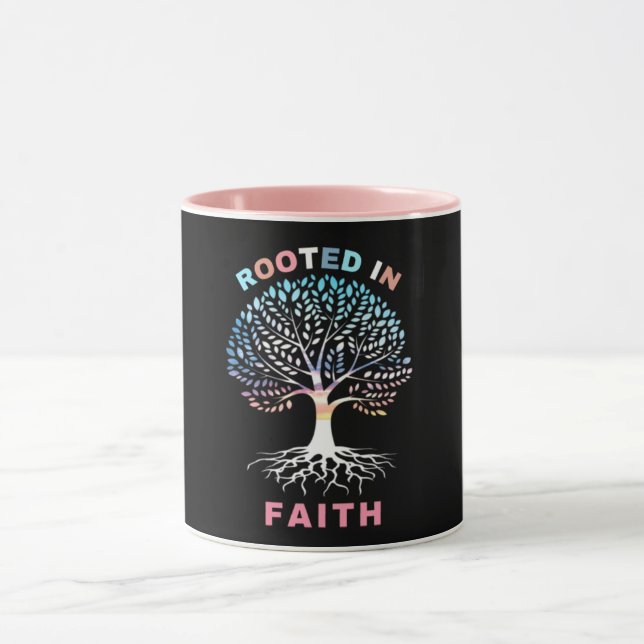 Taza Basado en Faith Tree Combo Mug (Centro)