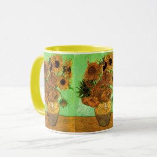 Taza Base con doce girasoles de Vincent van Gogh