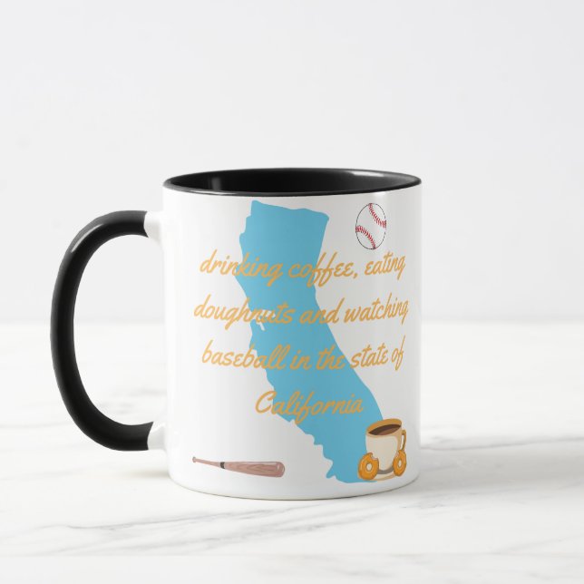 Taza Baseball, coffee and donuts in California  (Izquierda)