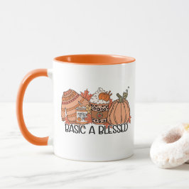 Taza Básicamente A Blessed, Fall Vibes, Temporada De Ca