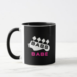Taza Bass Babe Gift Para El Chica Bassiste