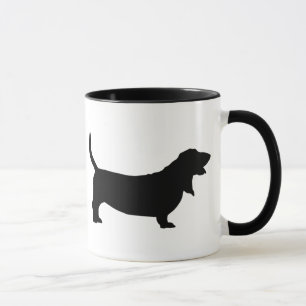 Taza Basset Hound (negro)