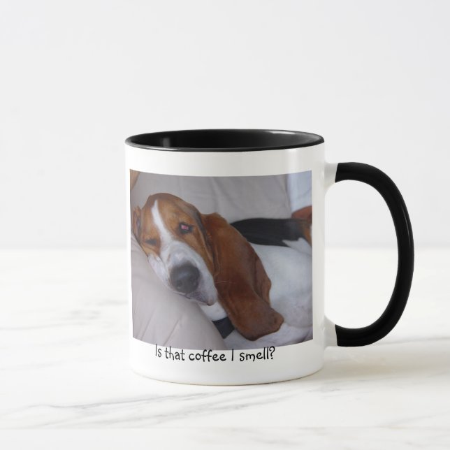 Taza Basset Hound soñoliento (Derecha)