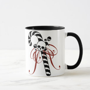 Taza Bastón de caramelo del cráneo
