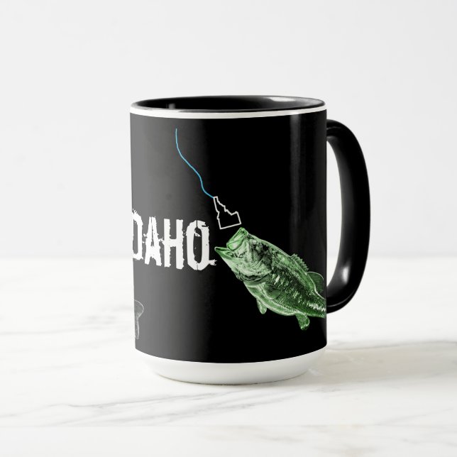 TAZA BASURA DE IDAHO - AQUÍ PESCA PESQUERA - CAMINANDO  (Anverso derecho)