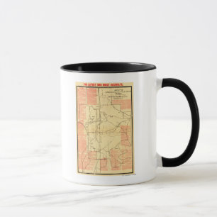 Taza Batalla de Chickamauga - mapa panorámico 2 de la