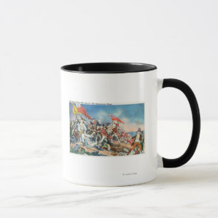 Taza Batalla de la escena del Bunker Hill -