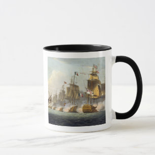 Taza Batalla de Trafalgar, el 21 de octubre de 1805,