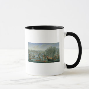 Taza Batalla naval con la flota española
