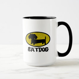 Taza Batdog Wiener Dog Café Tea Mug