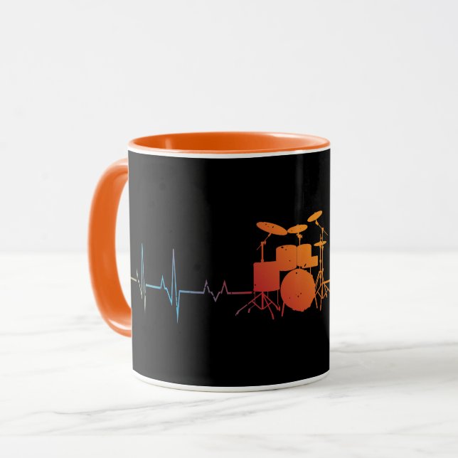 Taza Batería Regalo de tambores de instrumentos musical (Anverso izquierdo)