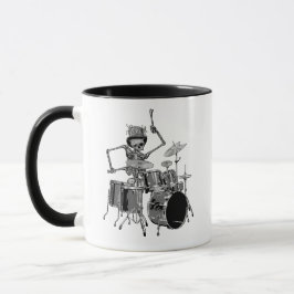 Taza Baterista de la banda de esqueletos