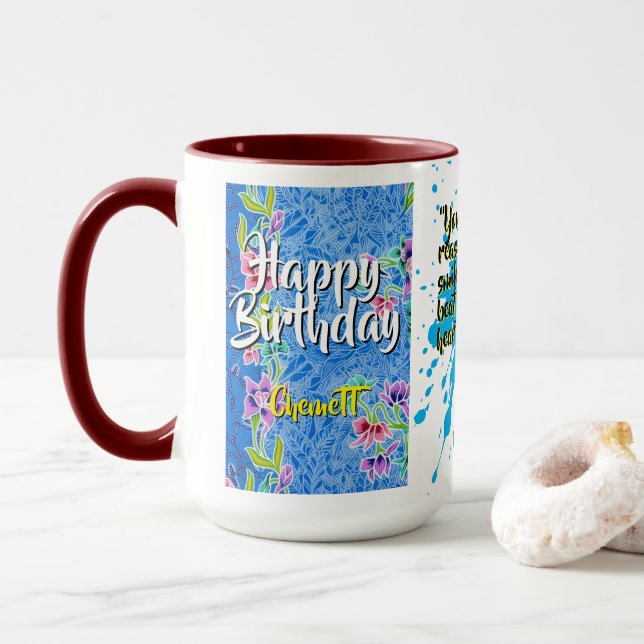 Taza Batik Combo CM11-01 Acuario (Con donut)