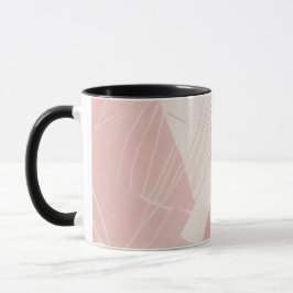 Taza Batik Geométrico Rosa Moderno