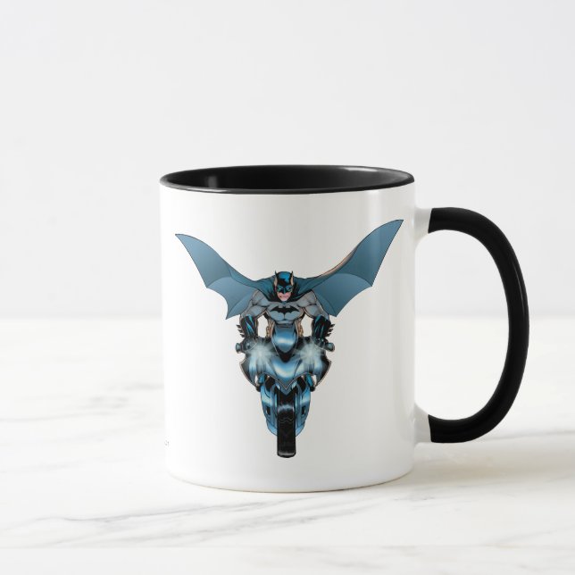 Taza Batman en bicicleta con capa (Derecha)