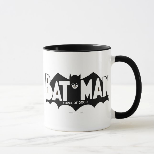Taza Batman | Fuerza del logotipo de Good 60s (Derecha)