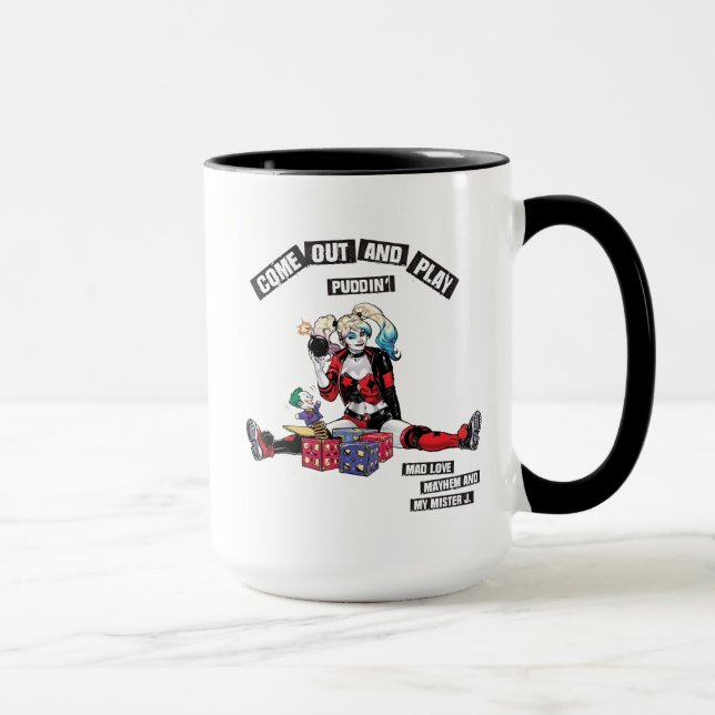 Taza Batman | Harley Quinn "Sal Y Toca Puddin" (Derecha)