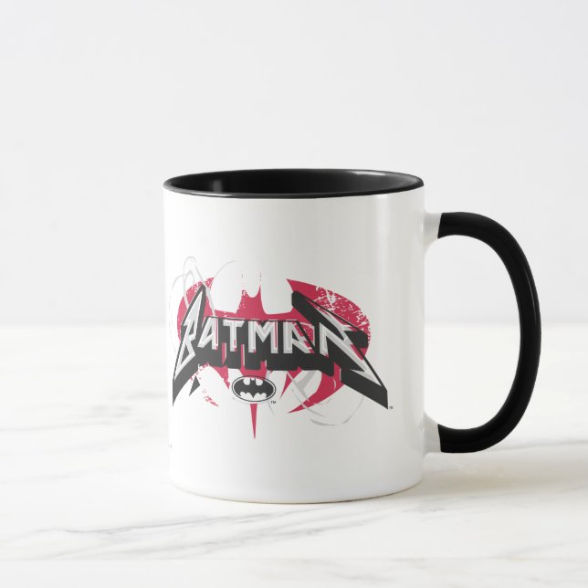 Taza Batman | Logo rojo y negro (Derecha)
