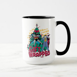 Taza Batman   Regalo Batman y Robin envuelto en árbol X
