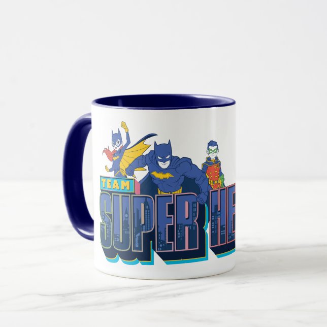 Taza Batman | Superhéroes de equipo (Anverso izquierdo)