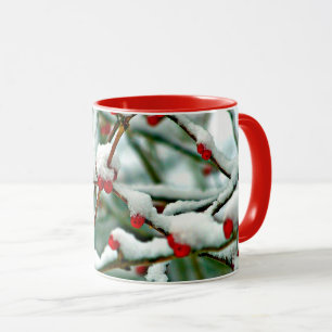 Taza Bayas Rojas en la Nieve 2025
