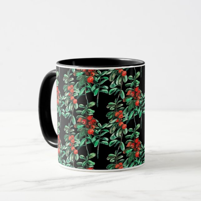 Taza Bayas rojas, lingonberries (Anverso izquierdo)