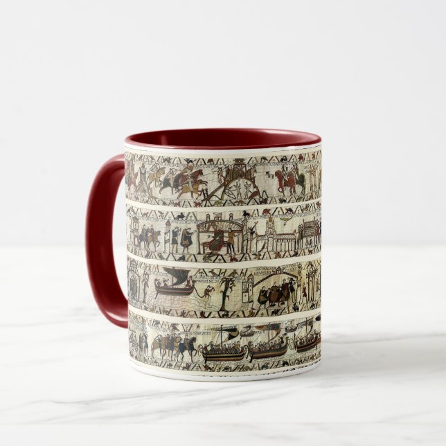 Taza BAYEUX TAPESTRY 1066 Batalla de los Hastings (Anverso izquierdo)