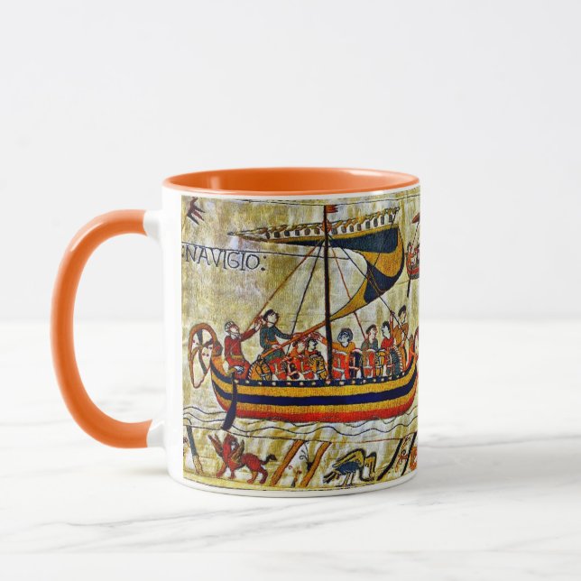 TAZA BAYEUX TAPESTRY 1066 VIKING BIPS (Izquierda)