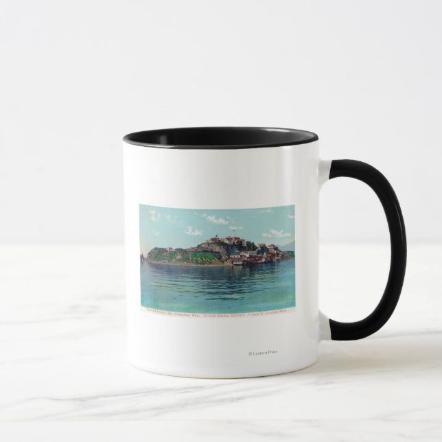 Taza Bayview en la isla y prisión de Alcatraz (Derecha)