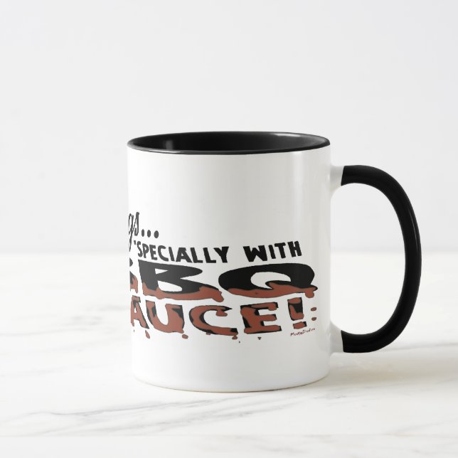 Taza Bbq divertido del barro amasado (Derecha)