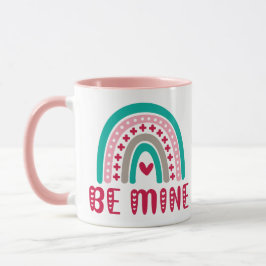 Taza BE MINE arco iris valentino