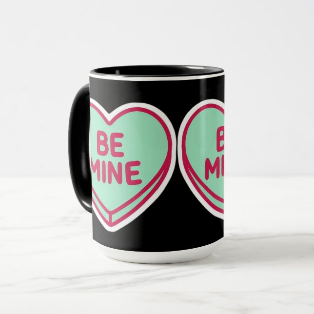 Taza Be Mine Heart Cute Valentine Women’s Coffee Mug (Anverso izquierdo)