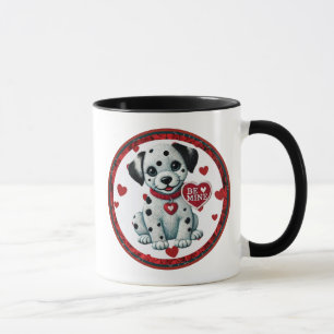 Taza Be Mine Valentine Dalmatian Cuppy Mug