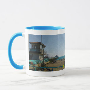Taza "Beach Time" del artista J.J. Barmettler