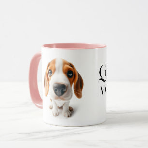 Taza Beagle Close-up Mug con tu nombre