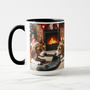 Taza Beagle Compartiendo Navidades Coffee Mug Cup