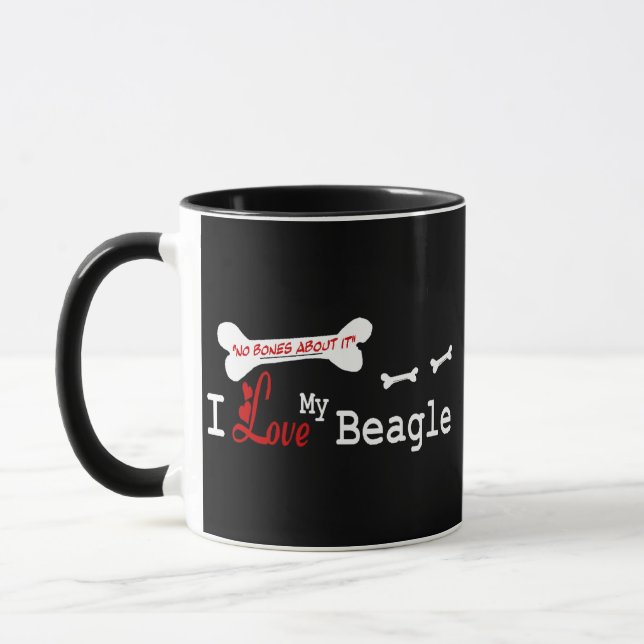 Taza Beagle (I Love) Mug (Izquierda)