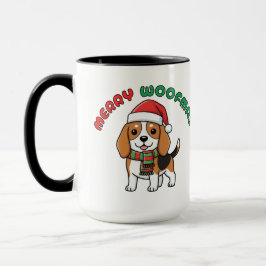 Taza Beagle Mug, navidades: Merry Woofmas