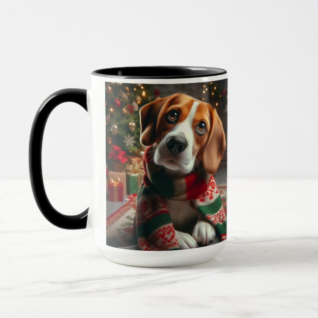 Taza Beagle ‘Santa Define Good’ Navidades Coffee Mug (Izquierda)
