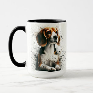 Taza Beagle Splatter Coffee Mug Cup