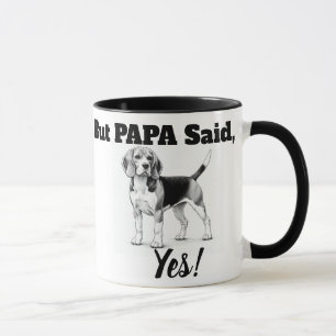 Taza Beagles Mug/ tipografía