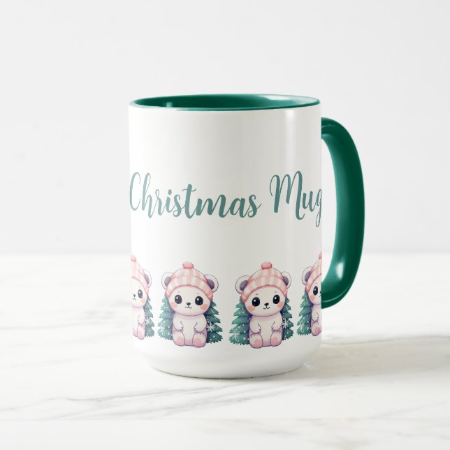 Taza Bear Bear Xmas Personalizado (Anverso derecho)