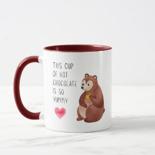 Taza Bear y Fox Yummy Hot Chocolate Mug