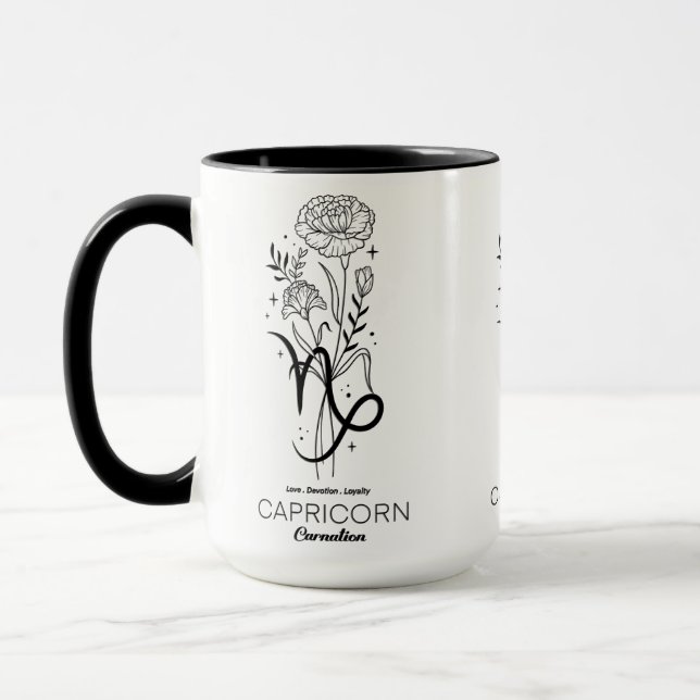 Taza Beautiful Birth Month /Zodiac Sign/Capricorn (Izquierda)