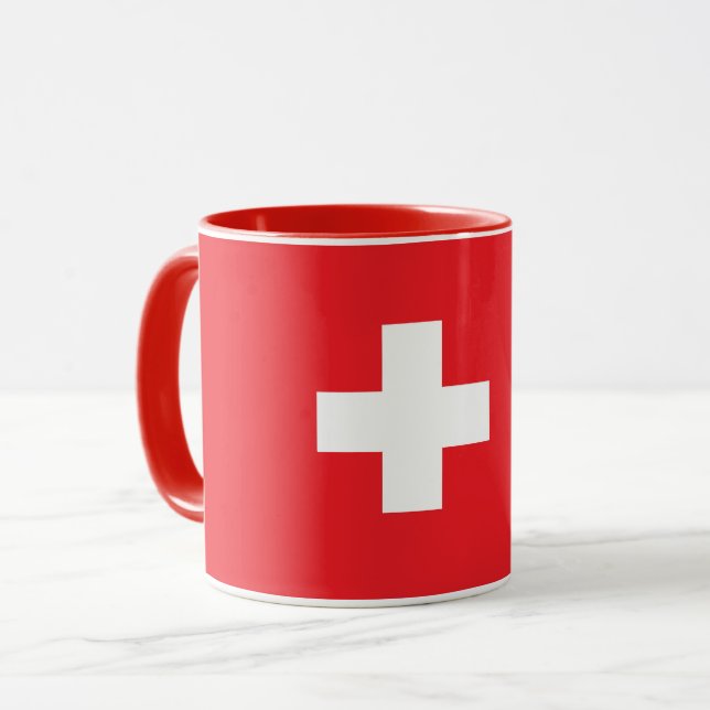 Taza Beautiful Switzerland Flag Mug (Anverso izquierdo)