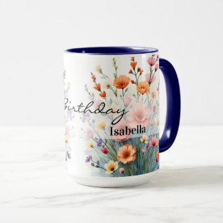 Taza Beautiful Wildflowers Trendy Luxury Collection
