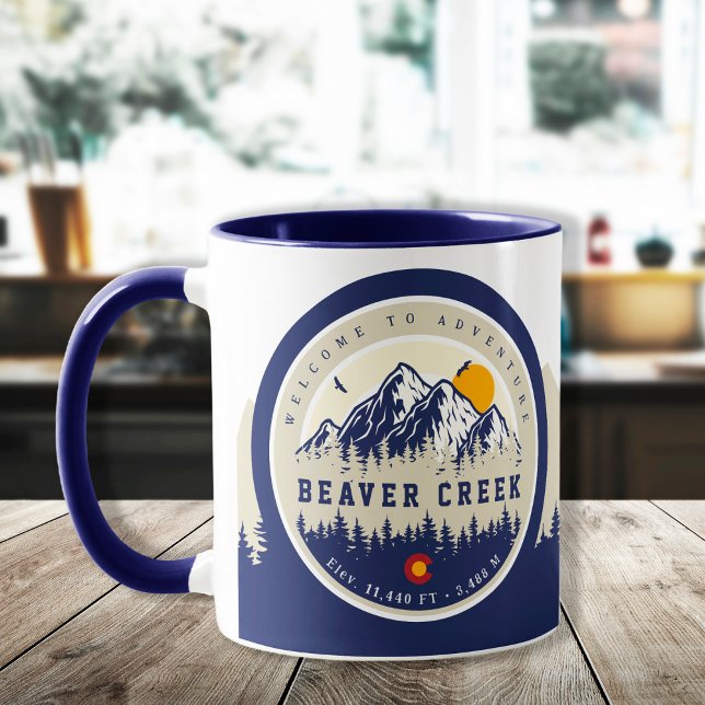 Taza Beaver Creek Colorado Flag Mountain Skvenir (Subido por el creador)