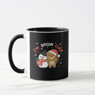 Taza Beaver, soy el muñeco de nieve de nieve.